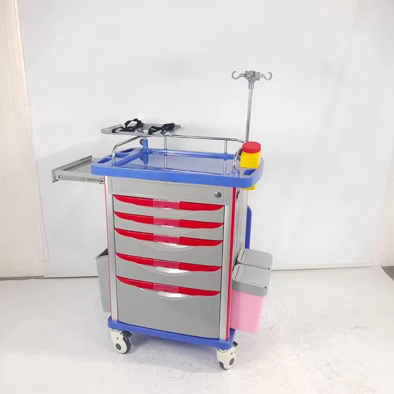 ABS Medical Emergency Crash Cart Trolley ICU ER Use with Central Lock Storage Drawers
ABS Medical Emergency Crash Cart Trolley ICU ER Use with Central Lock Storage Drawers