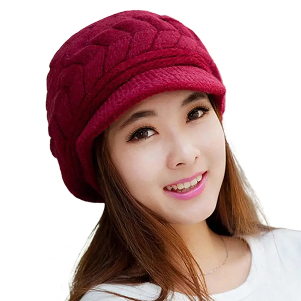 Knitted HatCasual Baggy Beret with Flat Brim Women Warm Hatfor Cold Weather Daily Wear
Knitted HatCasual Baggy Beret with Flat Brim Women Warm Hatfor Cold Weather Daily Wear