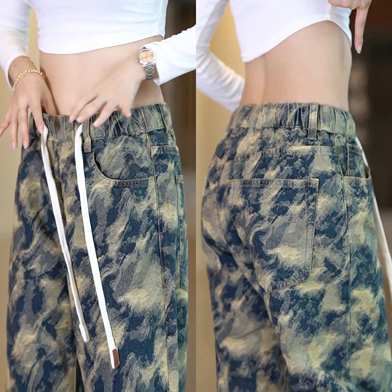 Американские джинсы-стрейч с вышивкой на поясе, камуфляжные, прямые, свободные, широкие штанины, модные повседневные джинсы из хлопкового денима
Американские джинсы-стрейч с вышивкой на поясе, камуфляжные, прямые, свободные, широкие штанины, модные повседневные джинсы из хлопкового денима