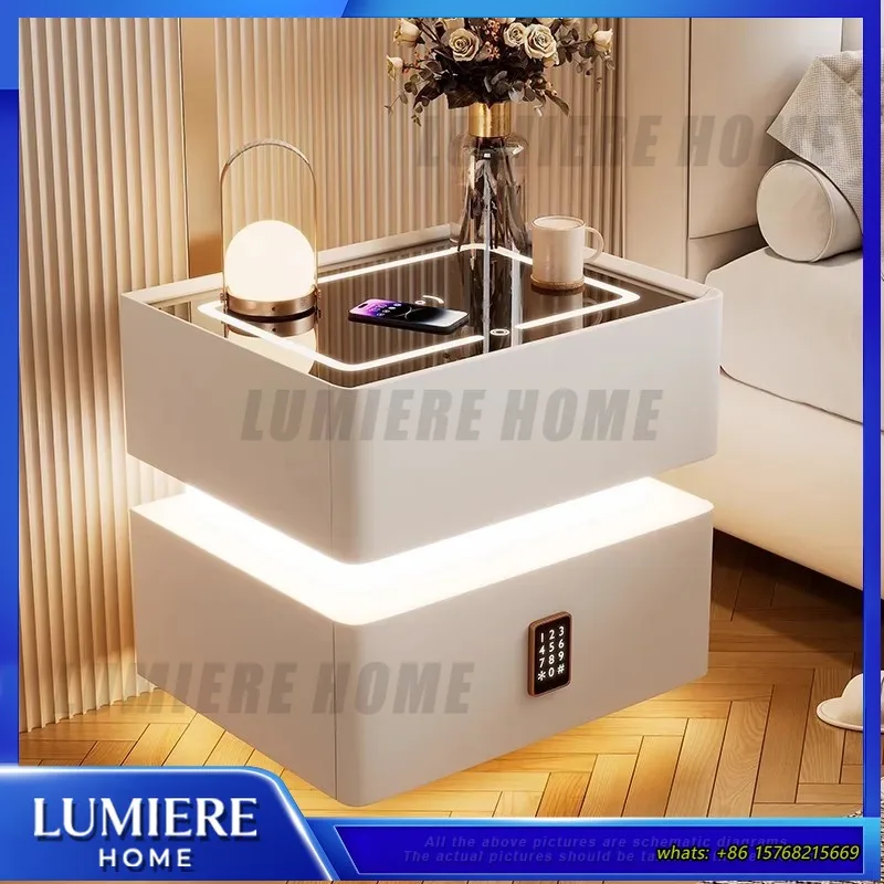 40cm Smart Nightstand with Touch Sensor Light Compact Lockable Solid Wood Bedside Table Modern Bedroom Storage Cabinet
40cm Smart Nightstand with Touch Sensor Light Compact Lockable Solid Wood Bedside Table Modern Bedroom Storage Cabinet