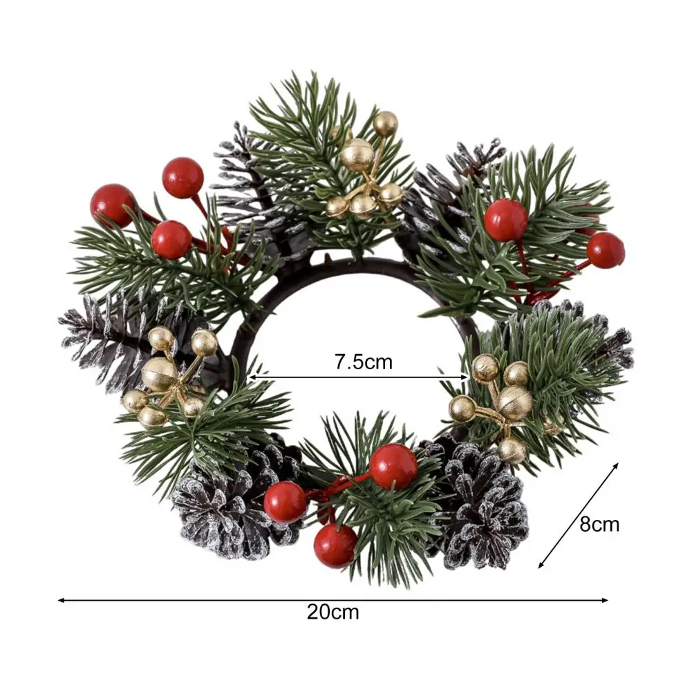 Christmas Candle Ring Artificial Pine Needle Pinecone Berries Garland Rustic Festive Candle Wreath For Home Centerpiece Decor
Christmas Candle Ring Artificial Pine Needle Pinecone Berries Garland Rustic Festive Candle Wreath For Home Centerpiece Decor