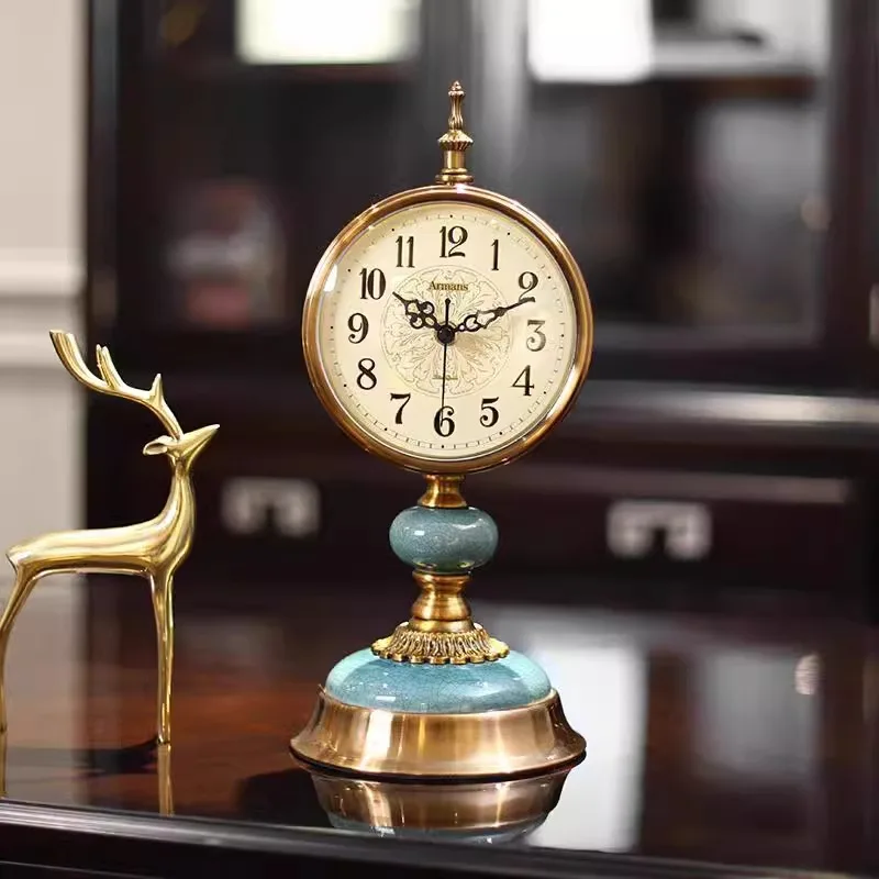 Luxury Vintage Desk Clock Aesthetic Creative Retro Desktop Clock Living Room Bedside Table Clocks Room Decorating Interior
Luxury Vintage Desk Clock Aesthetic Creative Retro Desktop Clock Living Room Bedside Table Clocks Room Decorating Interior