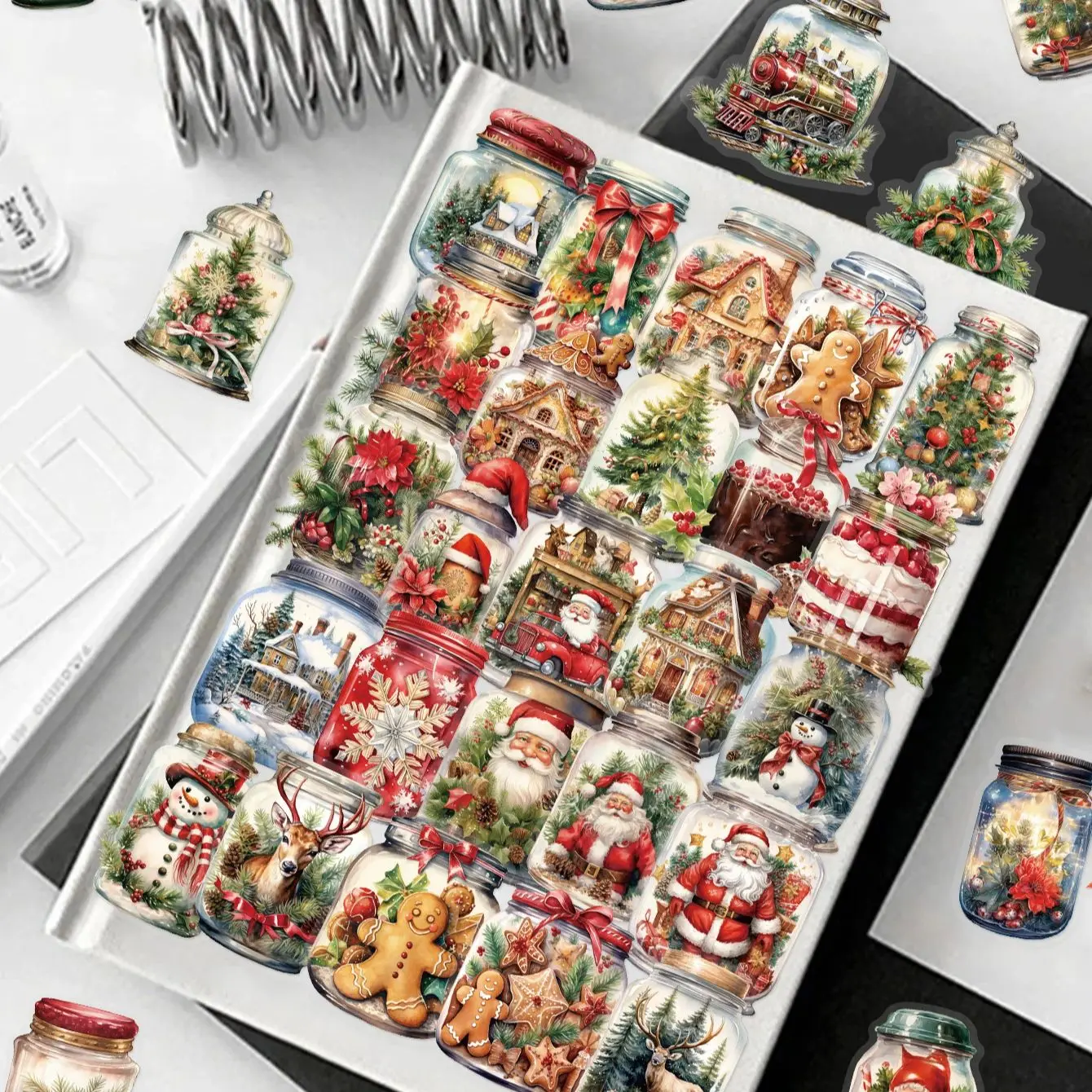 50PCS Transparent Cartoon Christmas Bottle Gift Decorative Stickers DIY Handmade Album Fixed Phone Laptop Sticker Toys
50PCS Transparent Cartoon Christmas Bottle Gift Decorative Stickers DIY Handmade Album Fixed Phone Laptop Sticker Toys