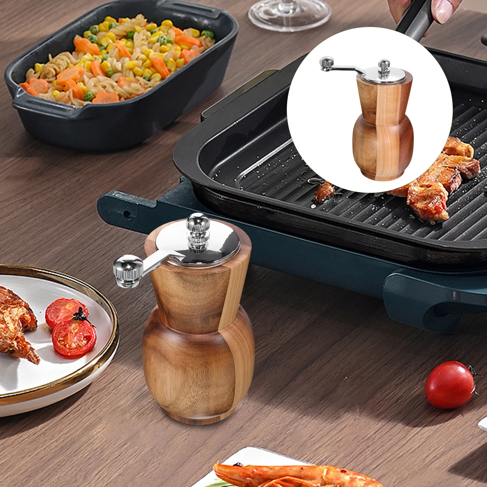 Hand Crank Pepper Mill Stainless Steel Manual Grinder For Spices Compact Portable Seasoning Jar For Camping Bbq Mini Metal
Hand Crank Pepper Mill Stainless Steel Manual Grinder For Spices Compact Portable Seasoning Jar For Camping Bbq Mini Metal