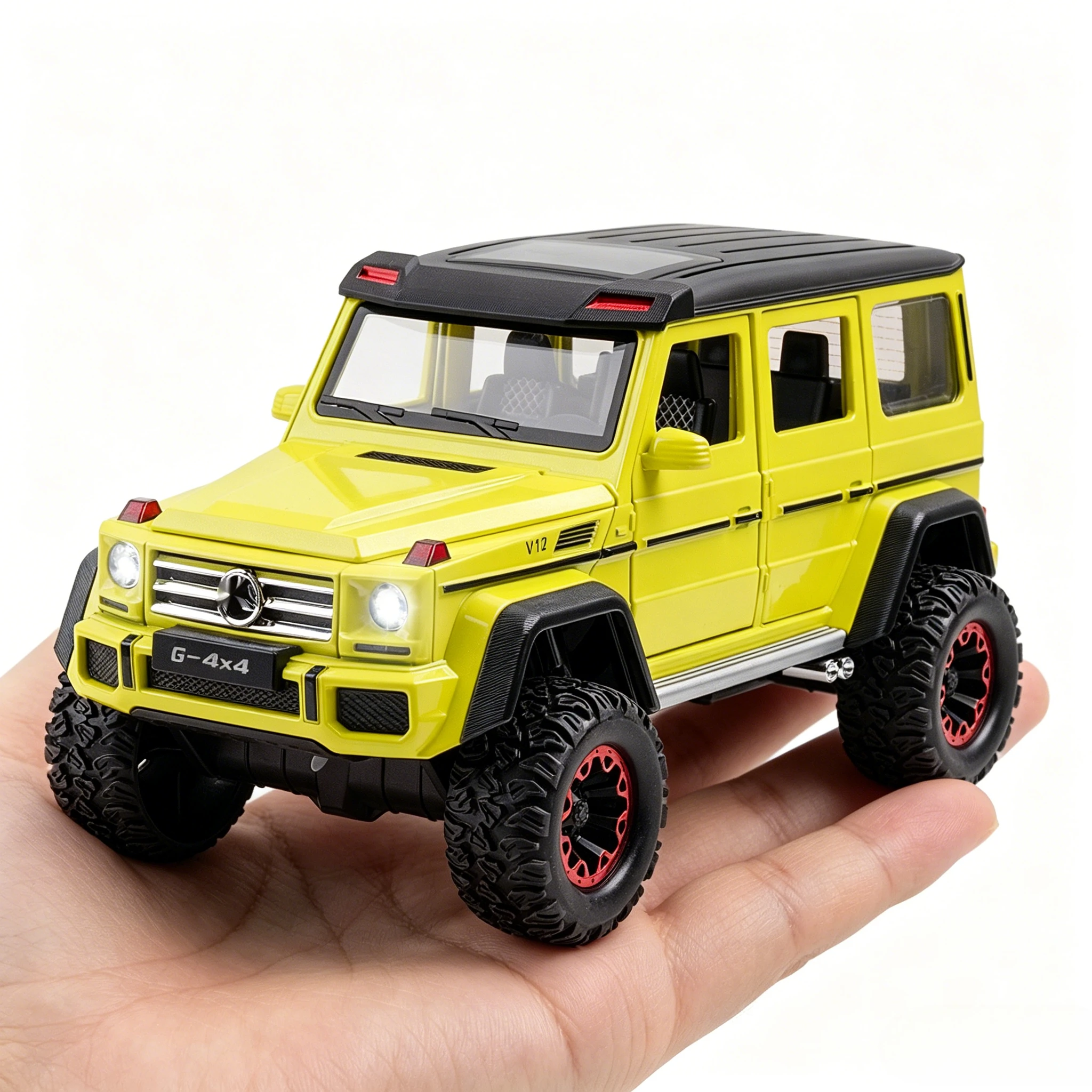 Simulation 1:24 G500 off-road 4X4 vehicle Alloy Models sound and light die-casting toy cars
Simulation 1:24 G500 off-road 4X4 vehicle Alloy Models sound and light die-casting toy cars