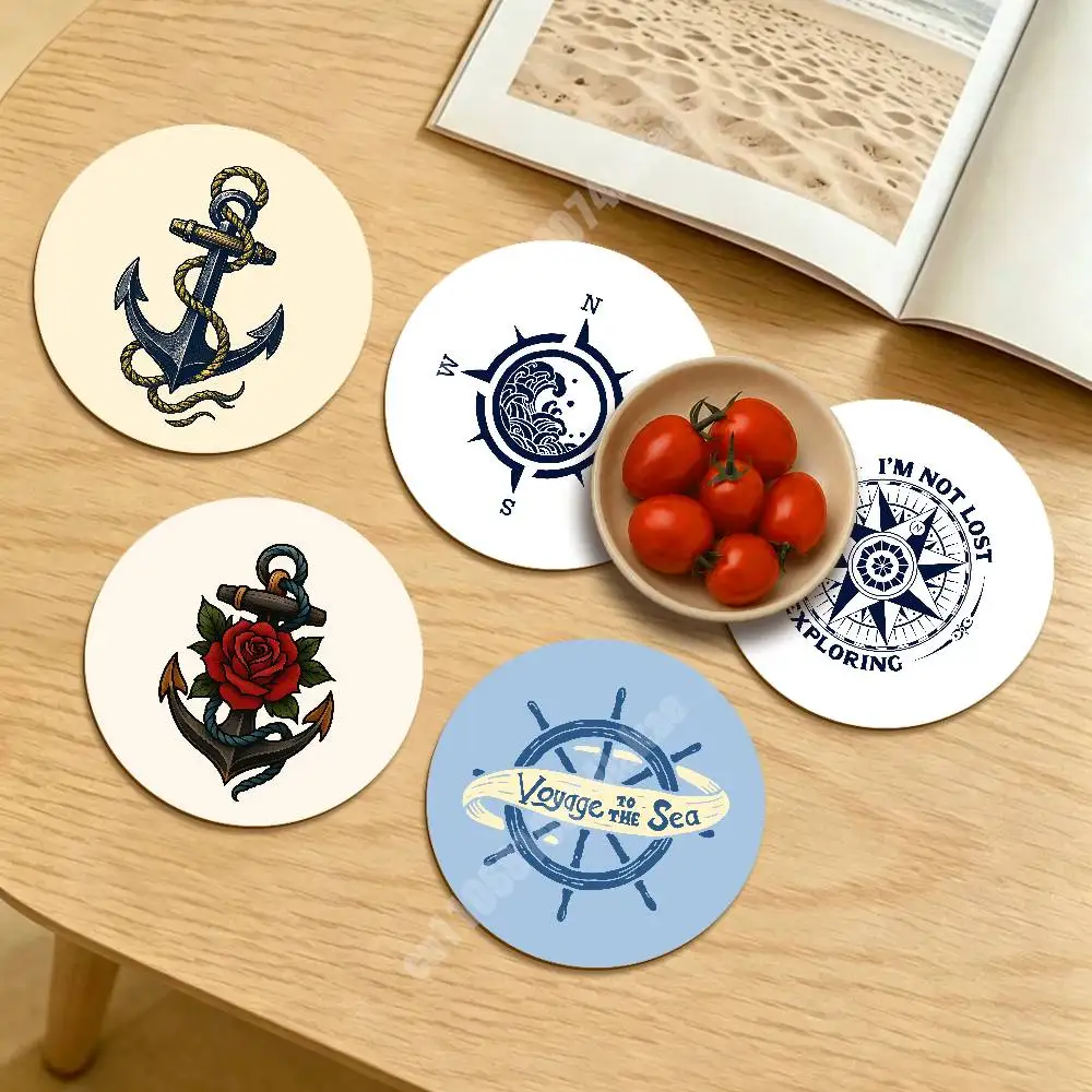 Compass Anchor Nautical Sailor Captain Round Coaster for Drink Cup Modern Workspace Touch Sustainable Lifestyle Decor
Compass Anchor Nautical Sailor Captain Round Coaster for Drink Cup Modern Workspace Touch Sustainable Lifestyle Decor
