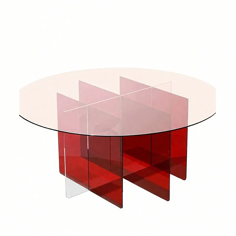 Acrylic coffee table, living room household table, color coffee table
Acrylic coffee table, living room household table, color coffee table