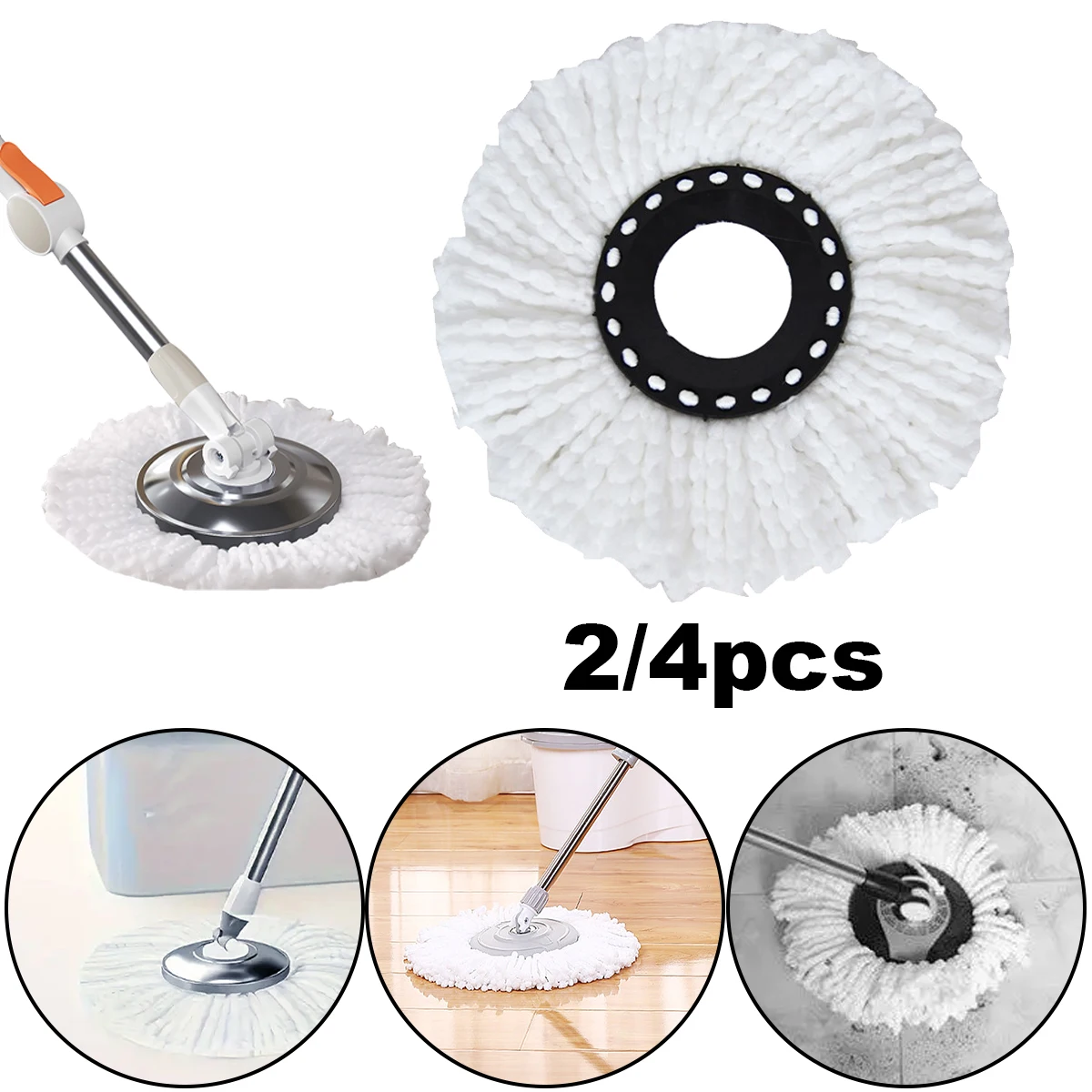 Durable Round Replacement 360°Rotating Mop Head Cleaning Floor Towel Microfiber 16mm Mop Cloth Replacement 16mm Clean Tool
Durable Round Replacement 360°Rotating Mop Head Cleaning Floor Towel Microfiber 16mm Mop Cloth Replacement 16mm Clean Tool