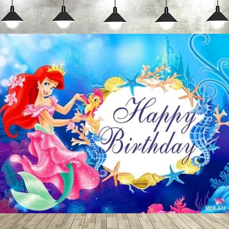 Miniso Little Mermaid Undersea Graphy Backdrop Girls Birthday Princess Ariel Banner Poster Baby Shower Room Decor Background
Miniso Little Mermaid Undersea Graphy Backdrop Girls Birthday Princess Ariel Banner Poster Baby Shower Room Decor Background