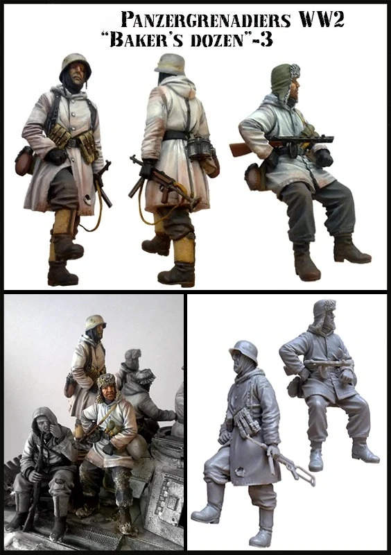 1/35 Scale Resin Figures Model Kit-C221 Historical Military Scene Layout PANZERCRENADIERS Unassembled and Unpainted
1/35 Scale Resin Figures Model Kit-C221 Historical Military Scene Layout PANZERCRENADIERS Unassembled and Unpainted
