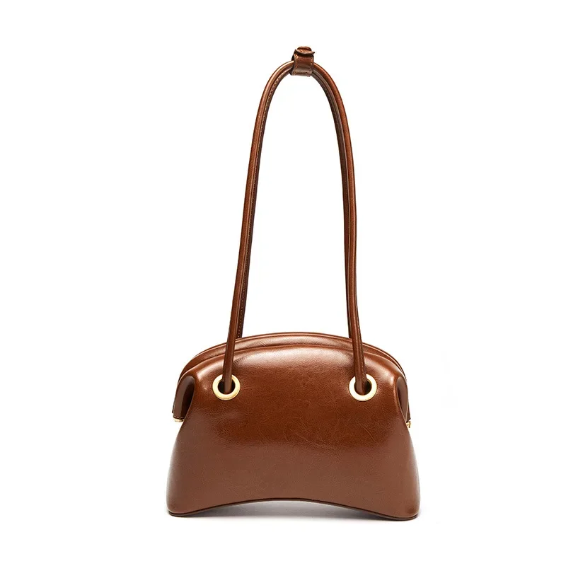 New Designer Fashion Oil Wax Retro Genuine Leather Handbags Ladies Clip Bag Women Shoulder Hand Bag Female Armpit Bag
New Designer Fashion Oil Wax Retro Genuine Leather Handbags Ladies Clip Bag Women Shoulder Hand Bag Female Armpit Bag