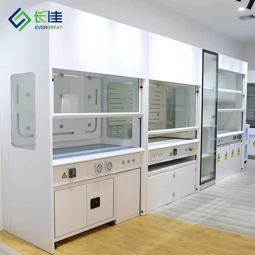 High End Modern Metal Floor Mounted Epoxy Coated Fume Hood EVERGREAT EG-FH04 for School Hospital Laboratory Workshop Use
High End Modern Metal Floor Mounted Epoxy Coated Fume Hood EVERGREAT EG-FH04 for School Hospital Laboratory Workshop Use