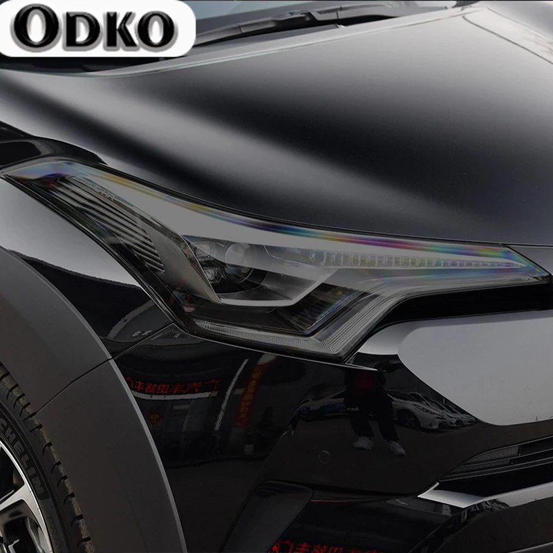 2 Pcs Car Headlight Protective Film Smoked Black Tint Wrap Vinyl Transparent TPU Sticker For Toyota CHR 2018 2019 2020 2021
2 Pcs Car Headlight Protective Film Smoked Black Tint Wrap Vinyl Transparent TPU Sticker For Toyota CHR 2018 2019 2020 2021