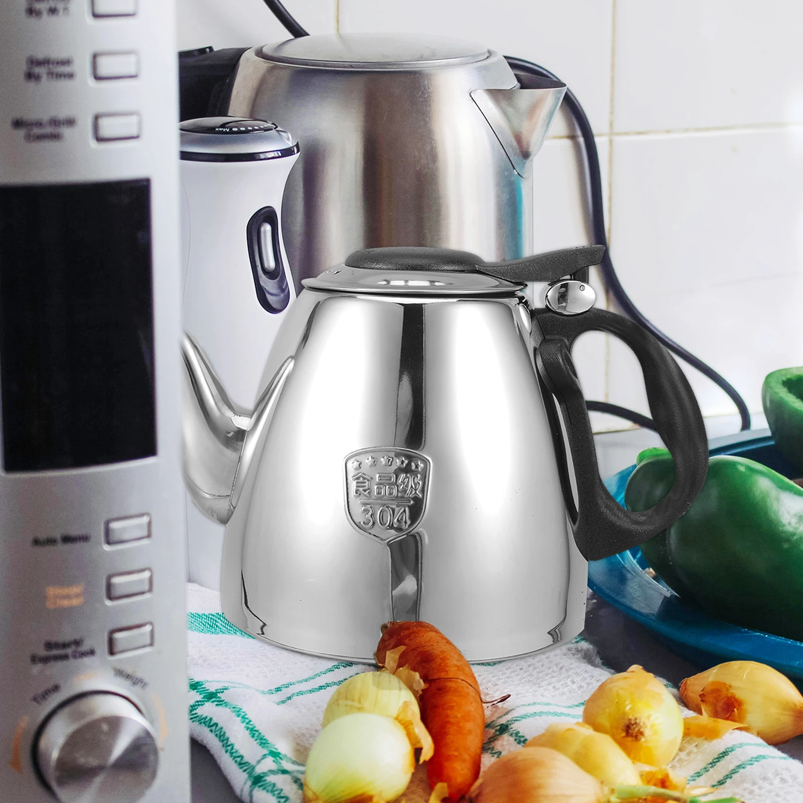 Stainless Steel Kettle Large Capacity Water Heating Pot for Stove Practical Teakettle Kitchen Stovetop Appliances
Stainless Steel Kettle Large Capacity Water Heating Pot for Stove Practical Teakettle Kitchen Stovetop Appliances