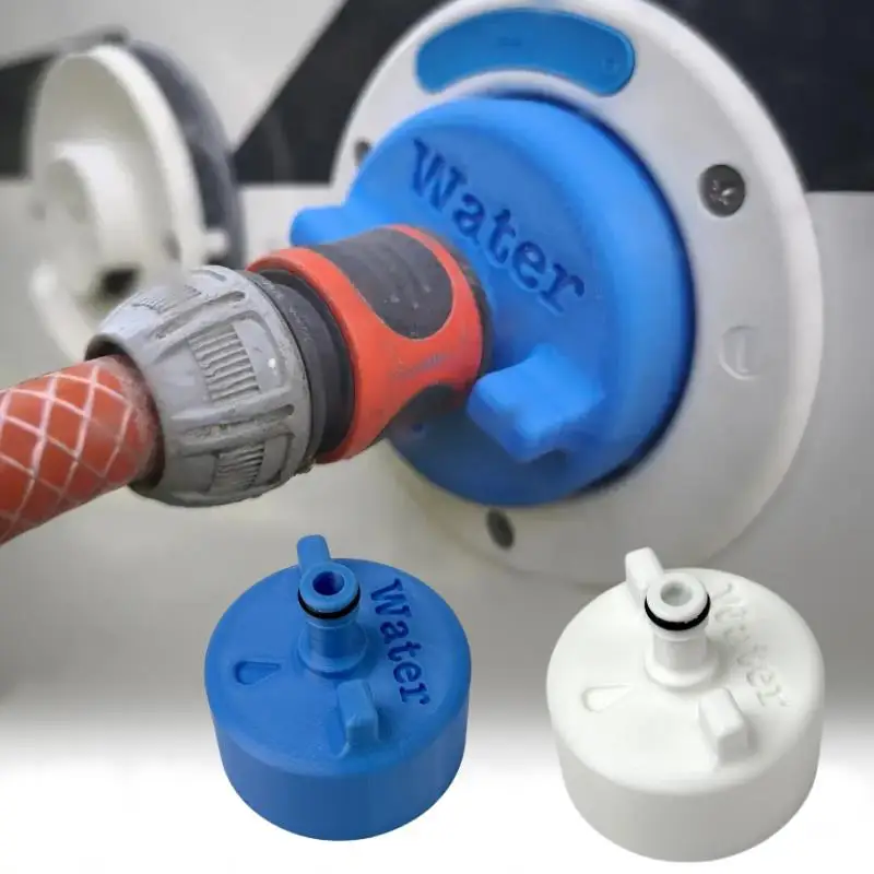 An Adapter for RV Water Tanks, a User-Friendly Water Filling Device Equipped with a Quick Hose Connector And O-Ring Seal
An Adapter for RV Water Tanks, a User-Friendly Water Filling Device Equipped with a Quick Hose Connector And O-Ring Seal