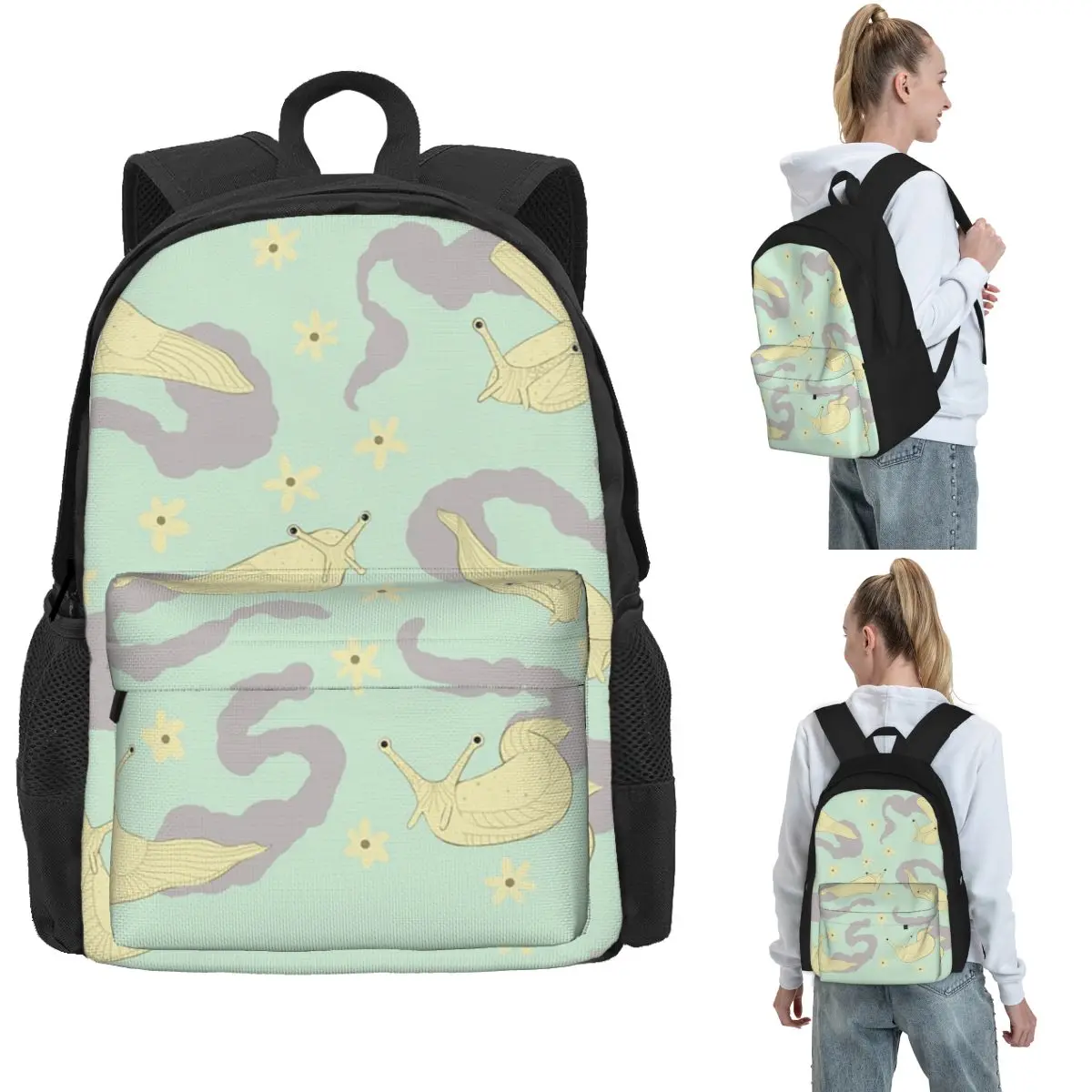 Banana Slugs With Swirly Slime Trails Backpack Hot Sale Daypack Large Capacity BookBag School Bag Shoulder Bags for Men Women
Banana Slugs With Swirly Slime Trails Backpack Hot Sale Daypack Large Capacity BookBag School Bag Shoulder Bags for Men Women