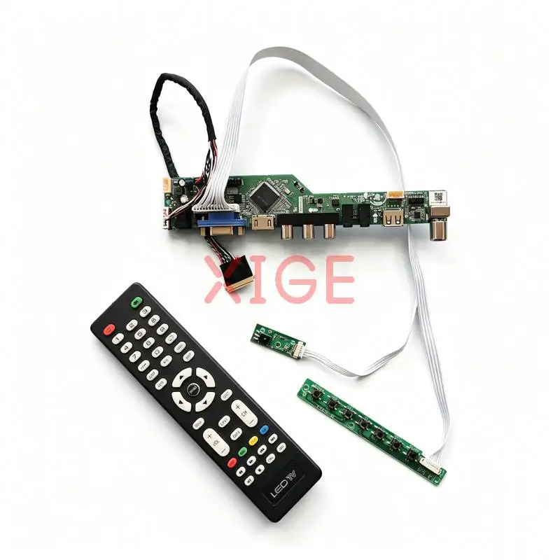 For LTN156AT19 LTN156AT20 LTN156AT17 LTN156AT15 Drive Board Kit DIY LVDS-40 Pin 1366*768 USB+AV+VGA+HDMI Laptop Monitor 1366x768
For LTN156AT19 LTN156AT20 LTN156AT17 LTN156AT15 Drive Board Kit DIY LVDS-40 Pin 1366*768 USB+AV+VGA+HDMI Laptop Monitor 1366x768