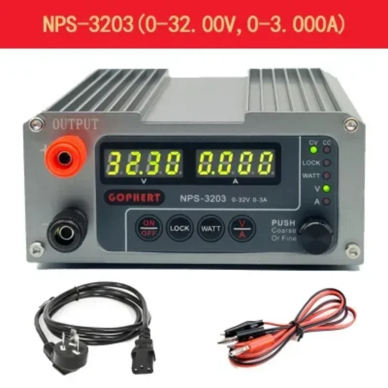 NPS-1601 DC regulated power supply adjustable 30V60V5A10A mobile phone and notebook maintenance
NPS-1601 DC regulated power supply adjustable 30V60V5A10A mobile phone and notebook maintenance