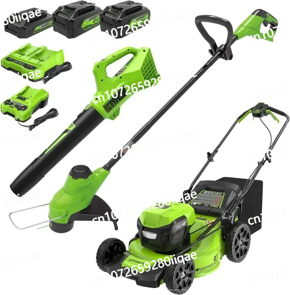 Blower Combo Kit w/ (2) 5.0Ah Ba French style Cordless Battery Self-Propelled Mower 10" String Trimmer & 320 CFM
Blower Combo Kit w/ (2) 5.0Ah Ba French style Cordless Battery Self-Propelled Mower 10" String Trimmer & 320 CFM