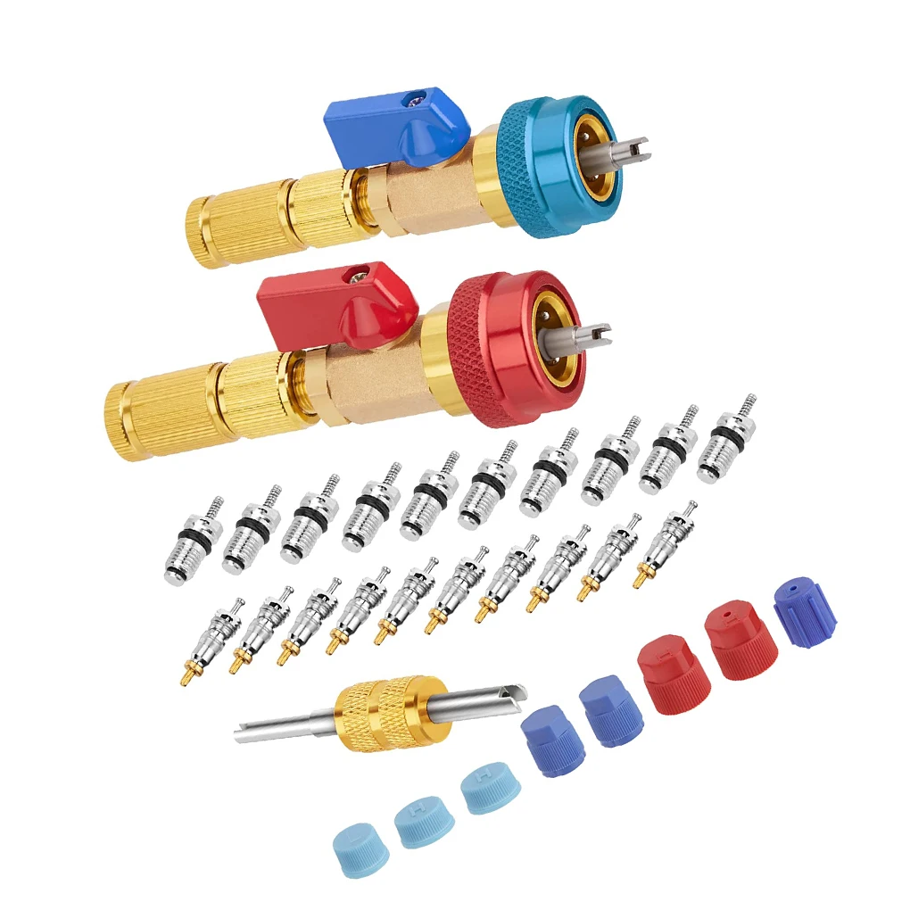 R134a Valve Core Quick Remover Portable Wear-resistant Valves Repair Tools Tool Kit for Refrigerant Air Conditioner Systems
R134a Valve Core Quick Remover Portable Wear-resistant Valves Repair Tools Tool Kit for Refrigerant Air Conditioner Systems
