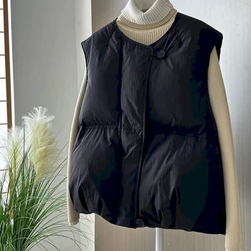 Workwear Waistcoats Women Autumn Winter Zipper Design Vest O-neck Casual Sleeveless Cardigans Vintage Jackets Loose Women Tops
Workwear Waistcoats Women Autumn Winter Zipper Design Vest O-neck Casual Sleeveless Cardigans Vintage Jackets Loose Women Tops