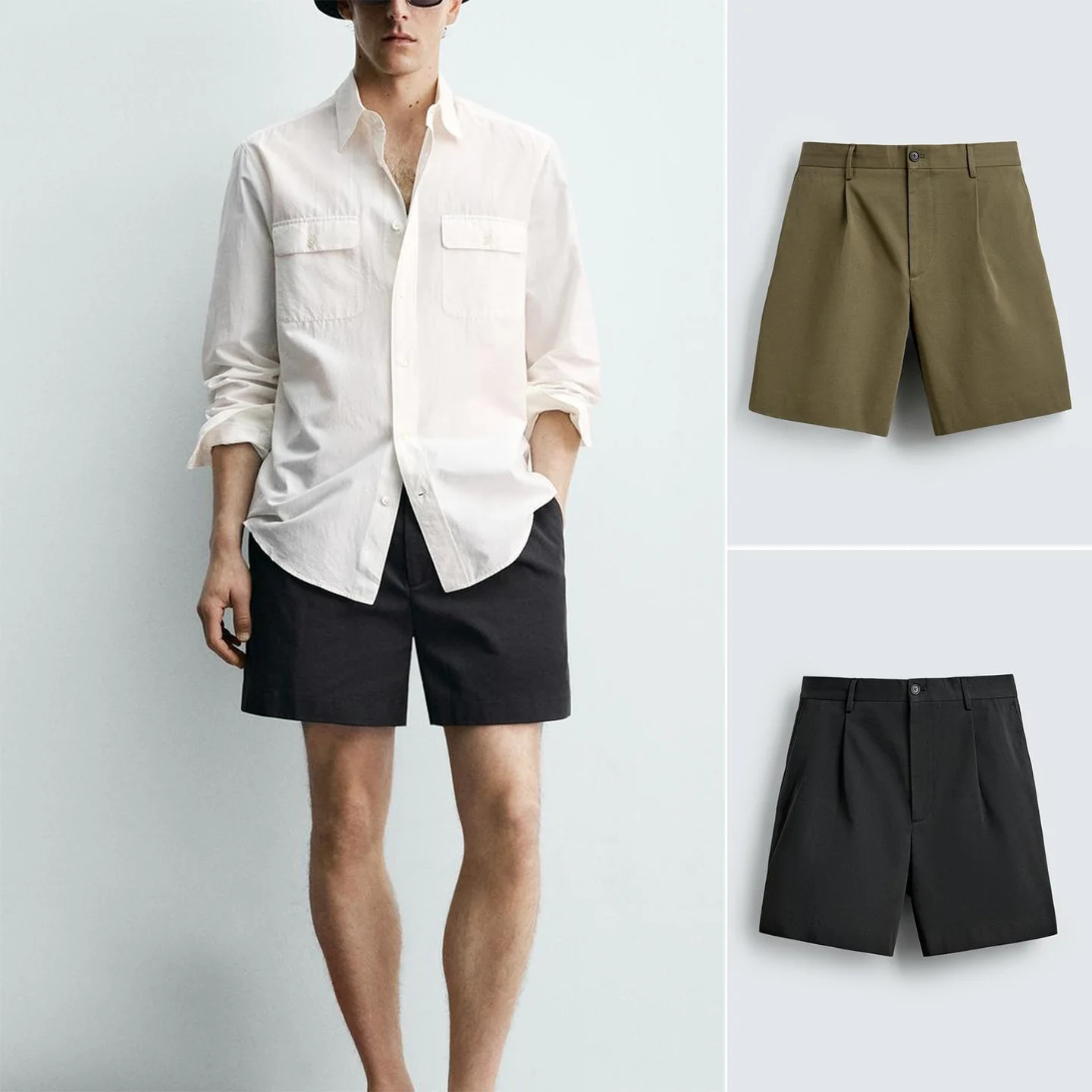 New Men's Slim Fit Straight Leg Zipper Short Casual Shorts Spring Summer Fashion New Style mid Waist Polyester Fiber Shorts
New Men's Slim Fit Straight Leg Zipper Short Casual Shorts Spring Summer Fashion New Style mid Waist Polyester Fiber Shorts