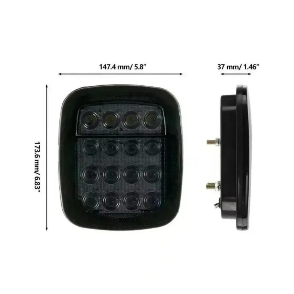 16 LED Tail Lights Smoked Shell Tail Light Rear Brake Reverse Light for Jeep Wrangler YJ TJ CJ
16 LED Tail Lights Smoked Shell Tail Light Rear Brake Reverse Light for Jeep Wrangler YJ TJ CJ