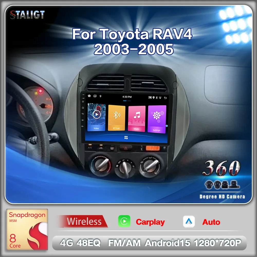 Carplay Android Auto Wireless 8Core WIFI GPS For Toyota RAV4 2003 2004 2005 Automotive Multimedia Player Car Radio DSP Subwoofer
Carplay Android Auto Wireless 8Core WIFI GPS For Toyota RAV4 2003 2004 2005 Automotive Multimedia Player Car Radio DSP Subwoofer