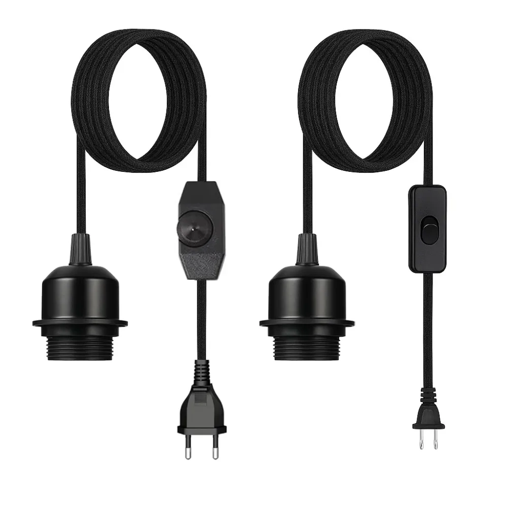 Pendant Light Ceiling Lighting Fitting E27 Lamp Holder Pendant Light Fitting 4.5M Fabric Cable Plug with On/Off Dimmable Switch
Pendant Light Ceiling Lighting Fitting E27 Lamp Holder Pendant Light Fitting 4.5M Fabric Cable Plug with On/Off Dimmable Switch