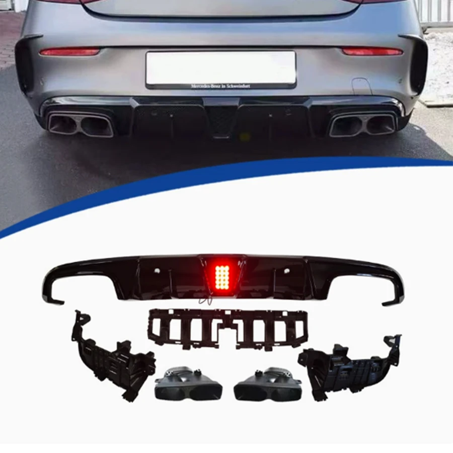 For Mercedes Benz C Class C63 W205 2 doors Bright Black Back lip Car Rear Bumper glossy black Diffuser Rear Splitters Spoiler
For Mercedes Benz C Class C63 W205 2 doors Bright Black Back lip Car Rear Bumper glossy black Diffuser Rear Splitters Spoiler