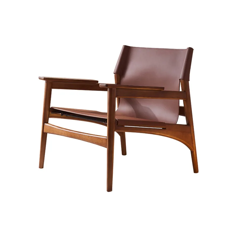Living room designer high-quality saddle leather leisure chair hotel homestay three-piece set of ash wood
Living room designer high-quality saddle leather leisure chair hotel homestay three-piece set of ash wood