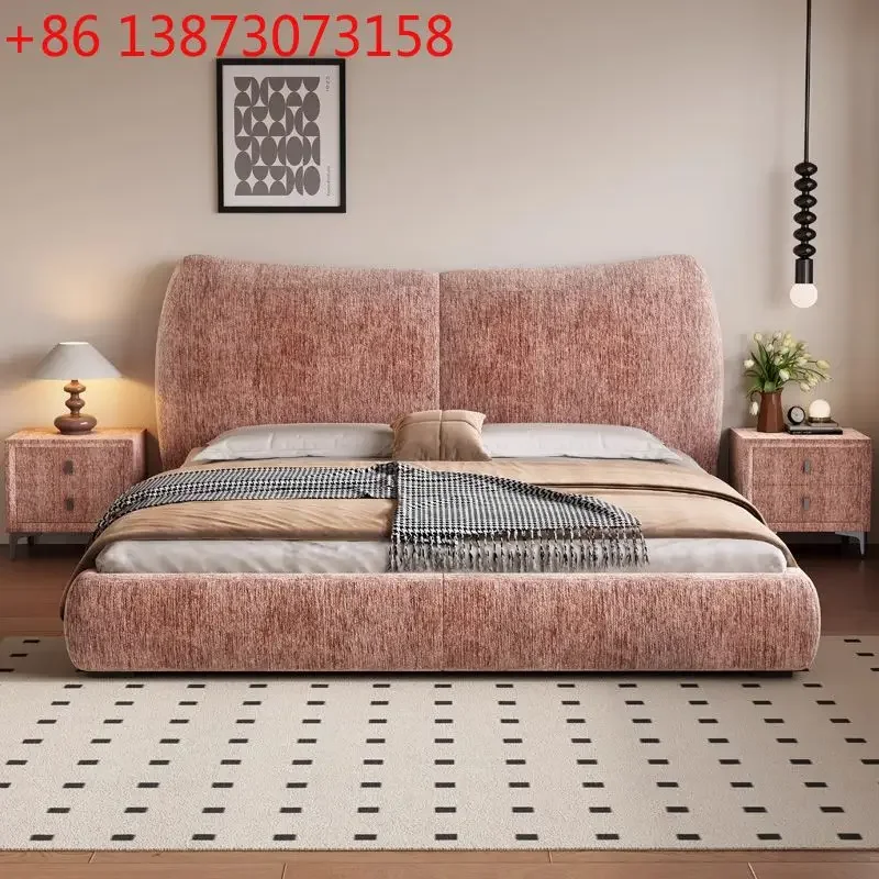 Fabric bed modern simple master bedroom double Internet celebrity high-end atmospheric wedding bed
Fabric bed modern simple master bedroom double Internet celebrity high-end atmospheric wedding bed