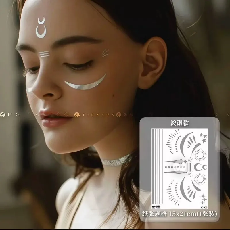 Gold Stamping Temporary Tattoos for Woman Man Straight Line Tattoo Sticker Face Lips Art Fake Tattoo Facial Makeup Decoration
Gold Stamping Temporary Tattoos for Woman Man Straight Line Tattoo Sticker Face Lips Art Fake Tattoo Facial Makeup Decoration