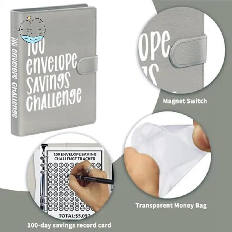 AED6-100 Envelope Challenge Binder, A5 Money Saving Budget Binder - Save 5,050 With The Money Saving Challenge
AED6-100 Envelope Challenge Binder, A5 Money Saving Budget Binder - Save 5,050 With The Money Saving Challenge