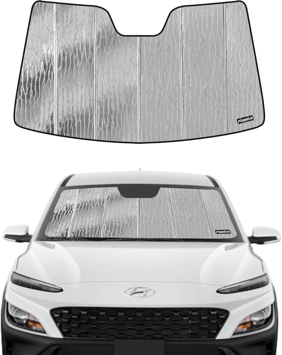 Windshield Sunshade for Hyundai Kona 2018-2023 - with Sensor Housing
Windshield Sunshade for Hyundai Kona 2018-2023 - with Sensor Housing