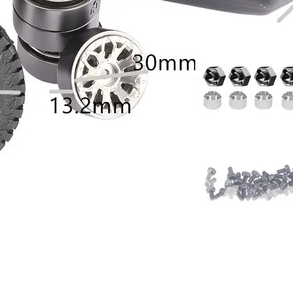 4Pcs 1.9 Metal Beadlock Hole Wheel Hub Rim for 1/10 RC Crawler Axial SCX10 AXI03007 Yikong TRX4 RedCat D90
4Pcs 1.9 Metal Beadlock Hole Wheel Hub Rim for 1/10 RC Crawler Axial SCX10 AXI03007 Yikong TRX4 RedCat D90