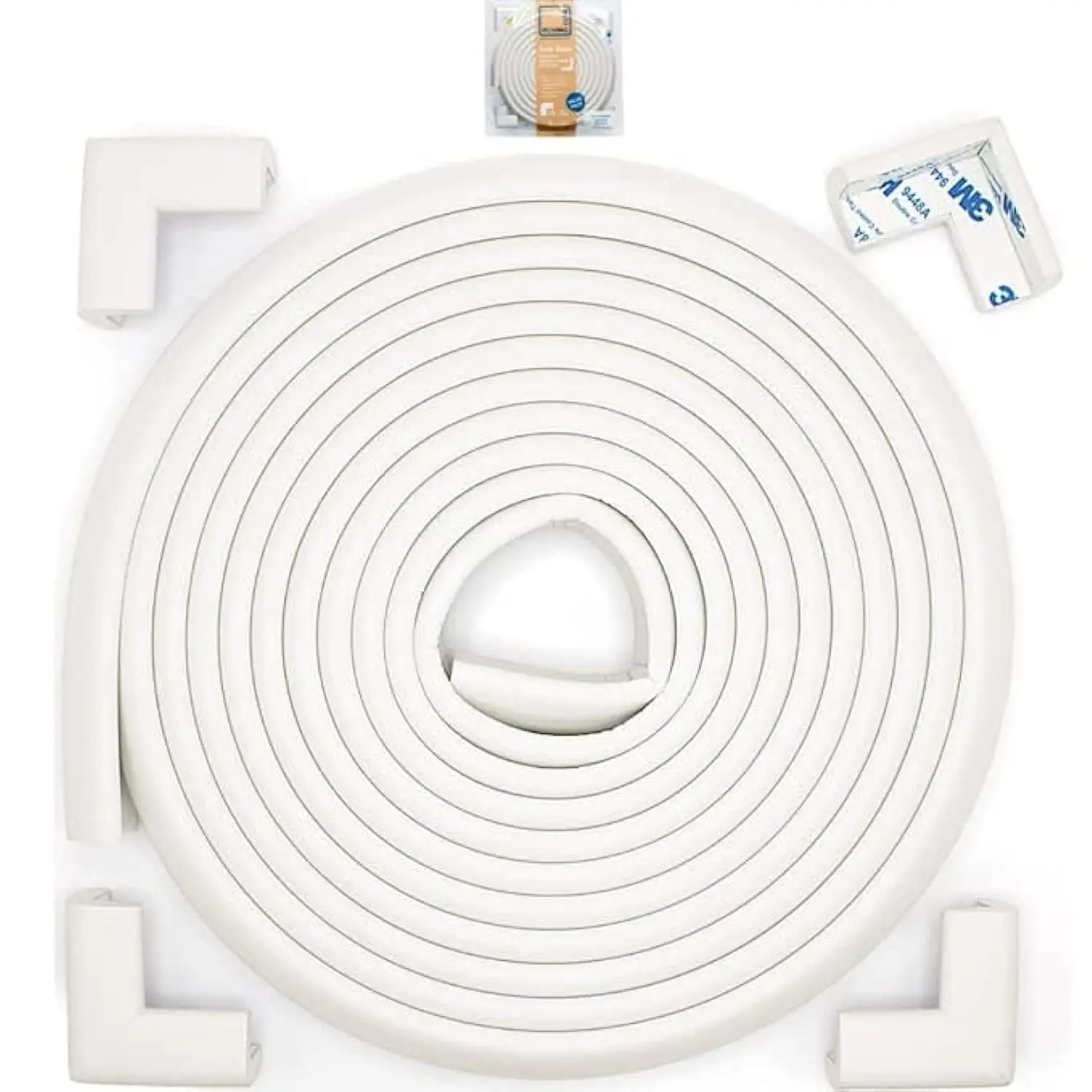 Slimfit Corner Edge Protector for Baby Proofing, 15ft Edge + 4 Corners, Soft NBR Foam, 3M Adhesive, Oyster White
Slimfit Corner Edge Protector for Baby Proofing, 15ft Edge + 4 Corners, Soft NBR Foam, 3M Adhesive, Oyster White