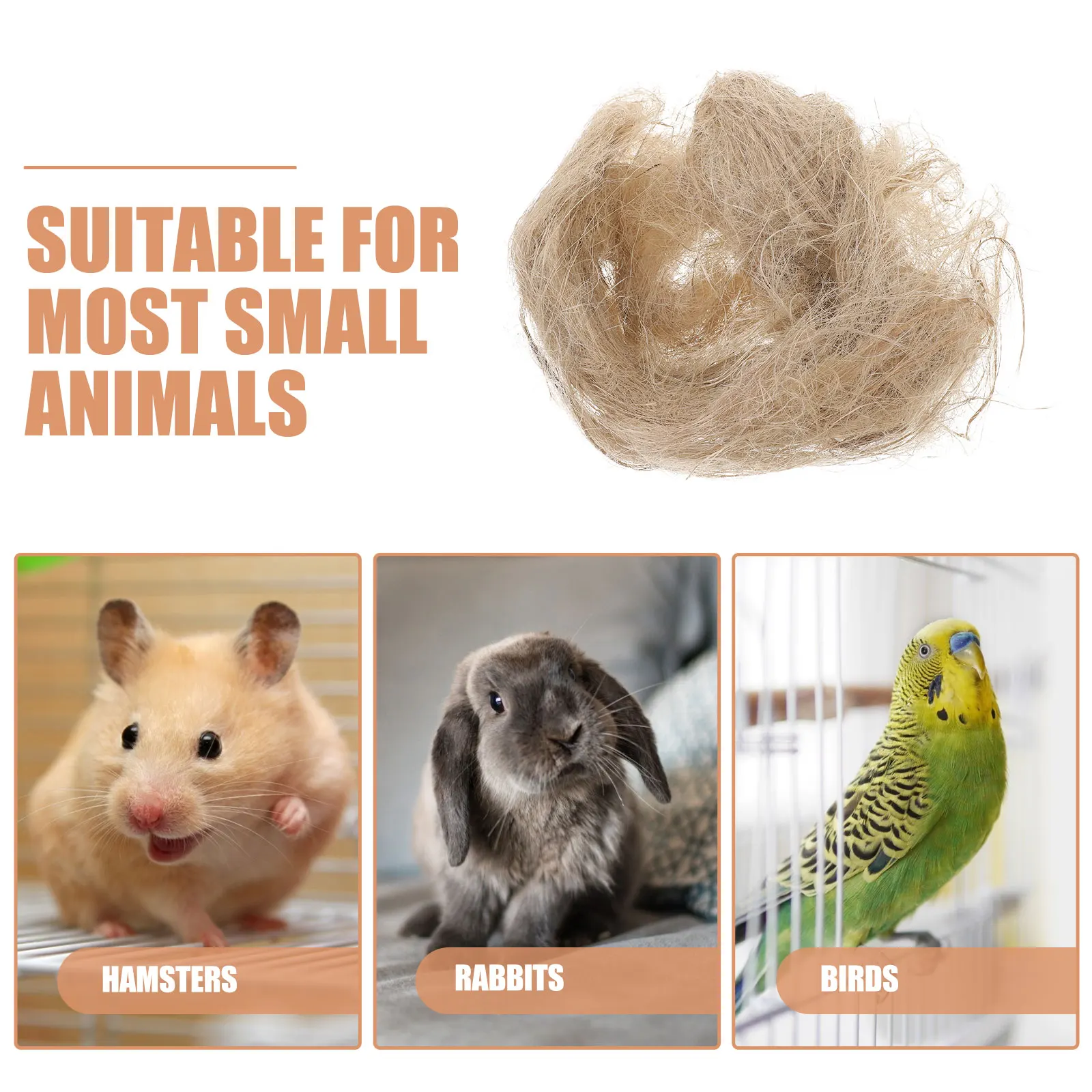 40g Jute Silk Nesting Material for Birds Warm Soft Cushion Building Supplies Bird House Accessories Pet Cage Nest Winter
40g Jute Silk Nesting Material for Birds Warm Soft Cushion Building Supplies Bird House Accessories Pet Cage Nest Winter