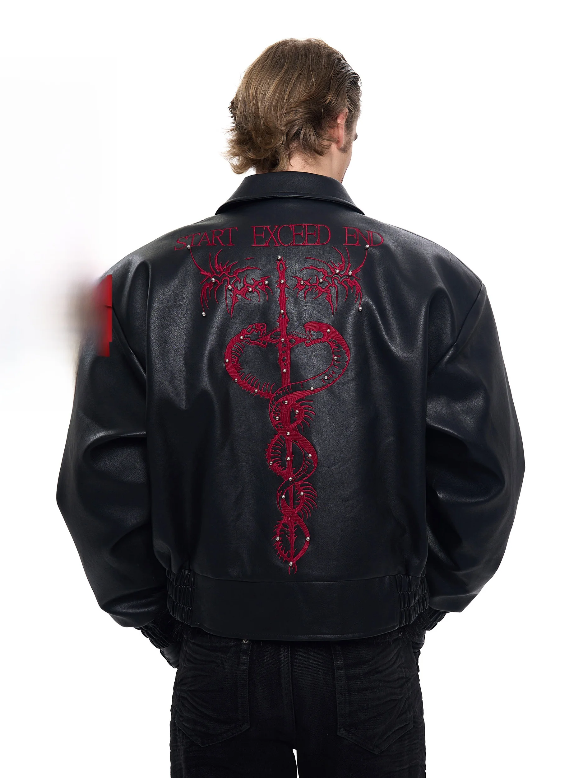 SEE Themed ort Embroidered Leather Jaet for Men Autumn Season Motorcycle Sle Faionable Youth Leisure Polyester Fiber
SEE Themed ort Embroidered Leather Jaet for Men Autumn Season Motorcycle Sle Faionable Youth Leisure Polyester Fiber