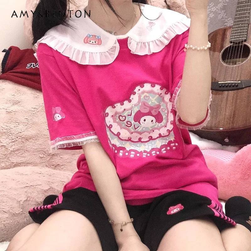 2024 New Summer Cute Cartoon White Loose Cotton Printed Short-Sleeved Top For Women
2024 New Summer Cute Cartoon White Loose Cotton Printed Short-Sleeved Top For Women