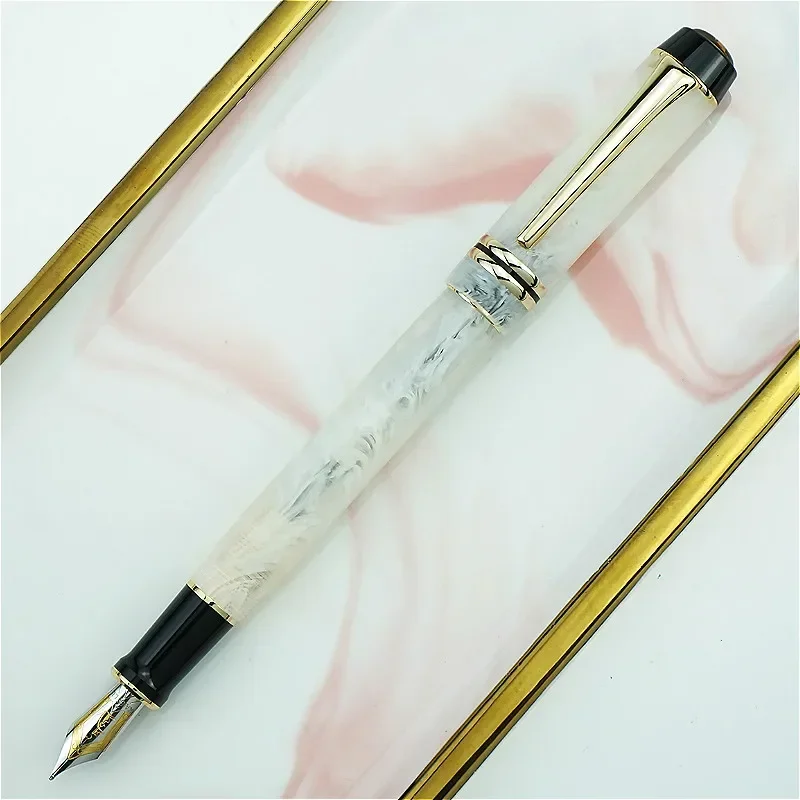 Kaigelu 316 Celluloid Fountain Pen Iridium EF F M Nib Beautiful Marble White Pattern Writing Ink Pen for Office Business
Kaigelu 316 Celluloid Fountain Pen Iridium EF F M Nib Beautiful Marble White Pattern Writing Ink Pen for Office Business