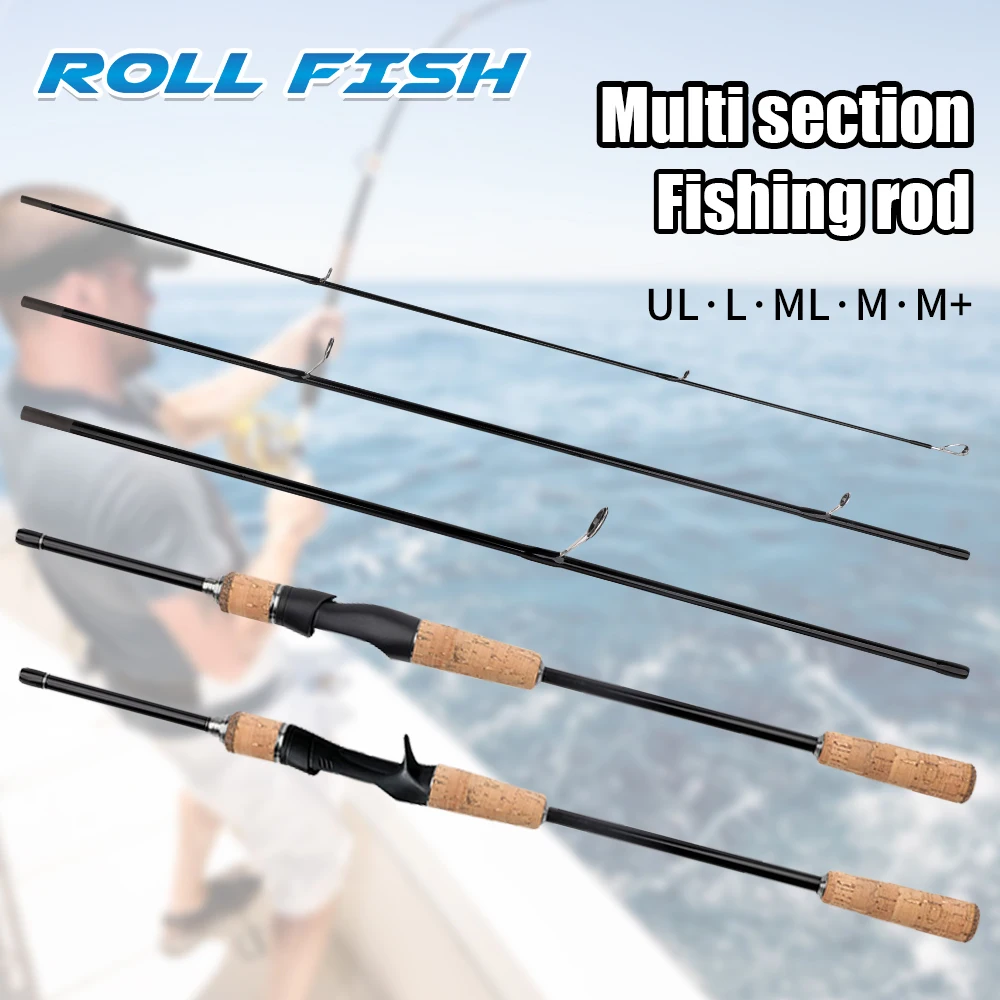 ROLLFISH F4 1.68m-2.4m Multi-sections Portable Trave Fishing Rod Lure Rod 3/4/5 Sectionsl Fishing Rod for Trout Bass
ROLLFISH F4 1.68m-2.4m Multi-sections Portable Trave Fishing Rod Lure Rod 3/4/5 Sectionsl Fishing Rod for Trout Bass