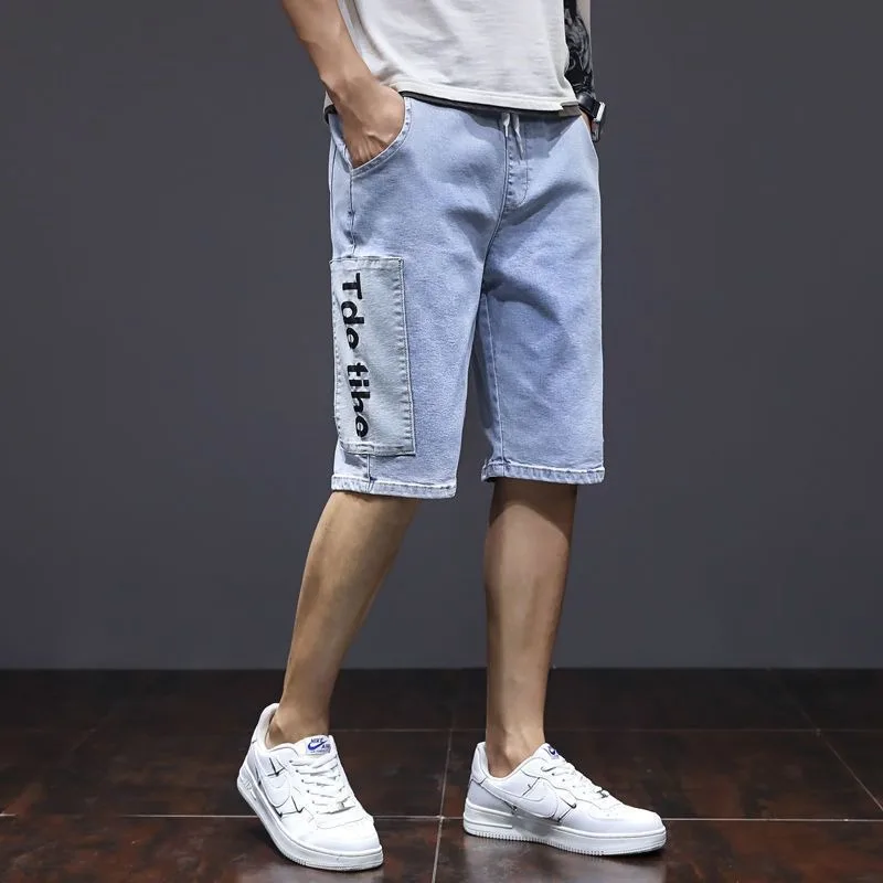 Summer Men's Jeans Denim Breeches Calf-Length Casual Shorts Washed Cotton Drawstring Straight Five-point Pants Big Size
Summer Men's Jeans Denim Breeches Calf-Length Casual Shorts Washed Cotton Drawstring Straight Five-point Pants Big Size