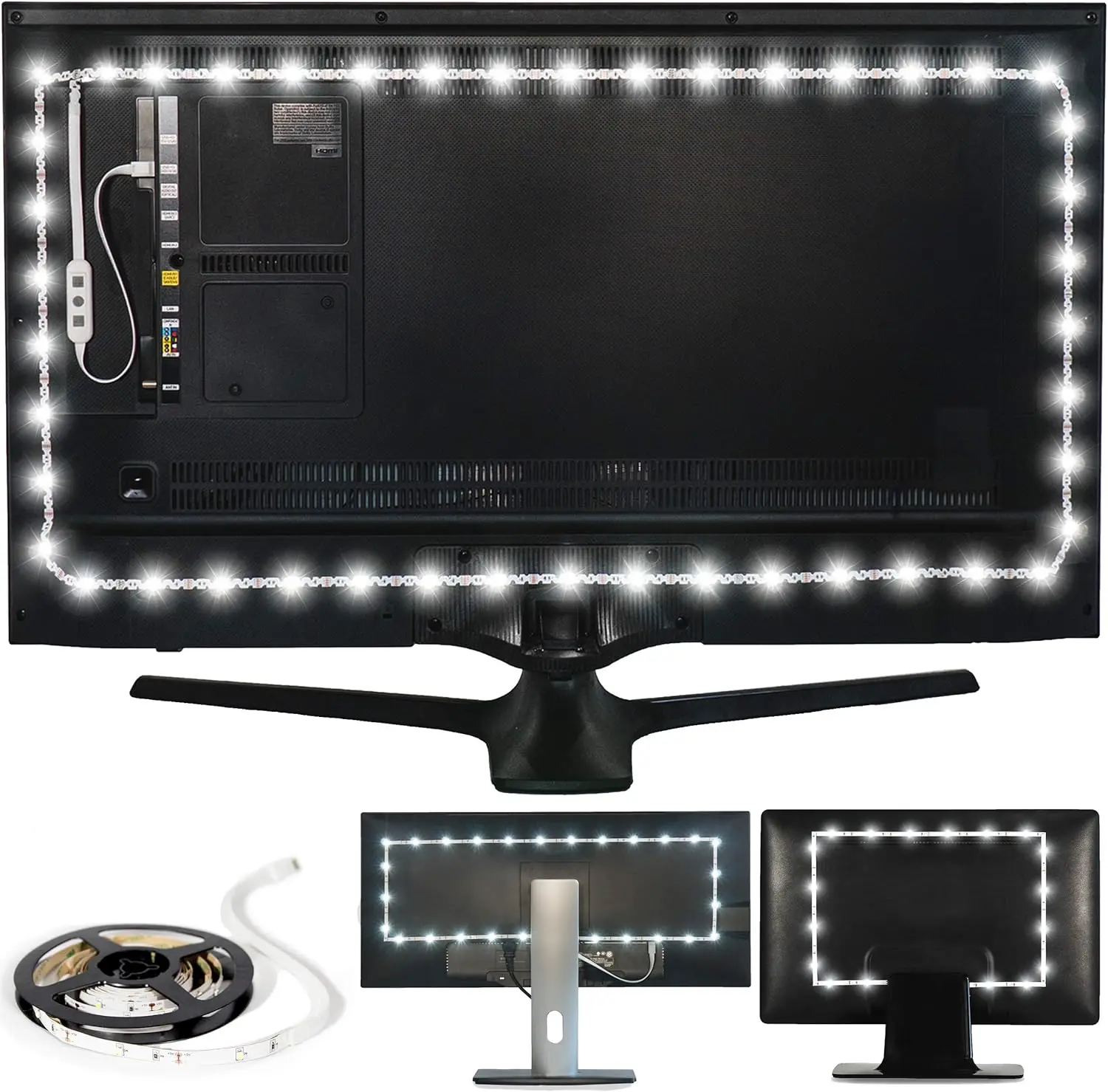USB LED TV Backlight Strip, True White Bias Lighting for Home Theater, Reduce Eye Strain, 24-29 Inch
USB LED TV Backlight Strip, True White Bias Lighting for Home Theater, Reduce Eye Strain, 24-29 Inch