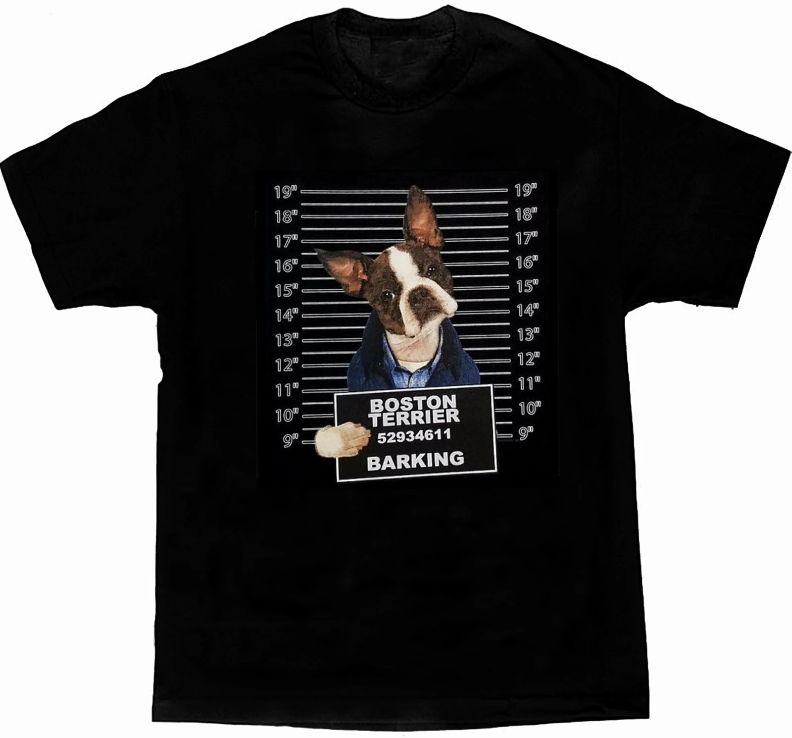Funny Dog Art Boston Terrier Mug Shot Printed Mens T-Shirt. Summer Cotton Short Sleeve O-Neck Unisex T Shirt New S-3XL
Funny Dog Art Boston Terrier Mug Shot Printed Mens T-Shirt. Summer Cotton Short Sleeve O-Neck Unisex T Shirt New S-3XL