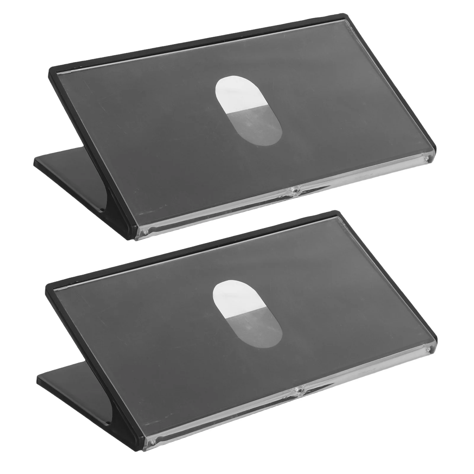 2Pcs V Shape Name Plate Holders 8x4 Inch Double Sided Plastic Tabletop Tent Signs for Meeting Room Conference Desk Office School
2Pcs V Shape Name Plate Holders 8x4 Inch Double Sided Plastic Tabletop Tent Signs for Meeting Room Conference Desk Office School