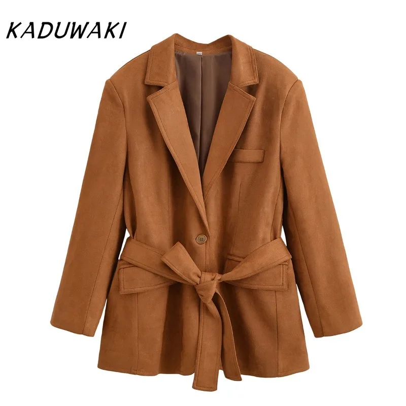 KADUWAKI European and American Style Autumn New Fashion Trend Women's Clothing All-match with Shoulder Pad Design Suit Blends
KADUWAKI European and American Style Autumn New Fashion Trend Women's Clothing All-match with Shoulder Pad Design Suit Blends