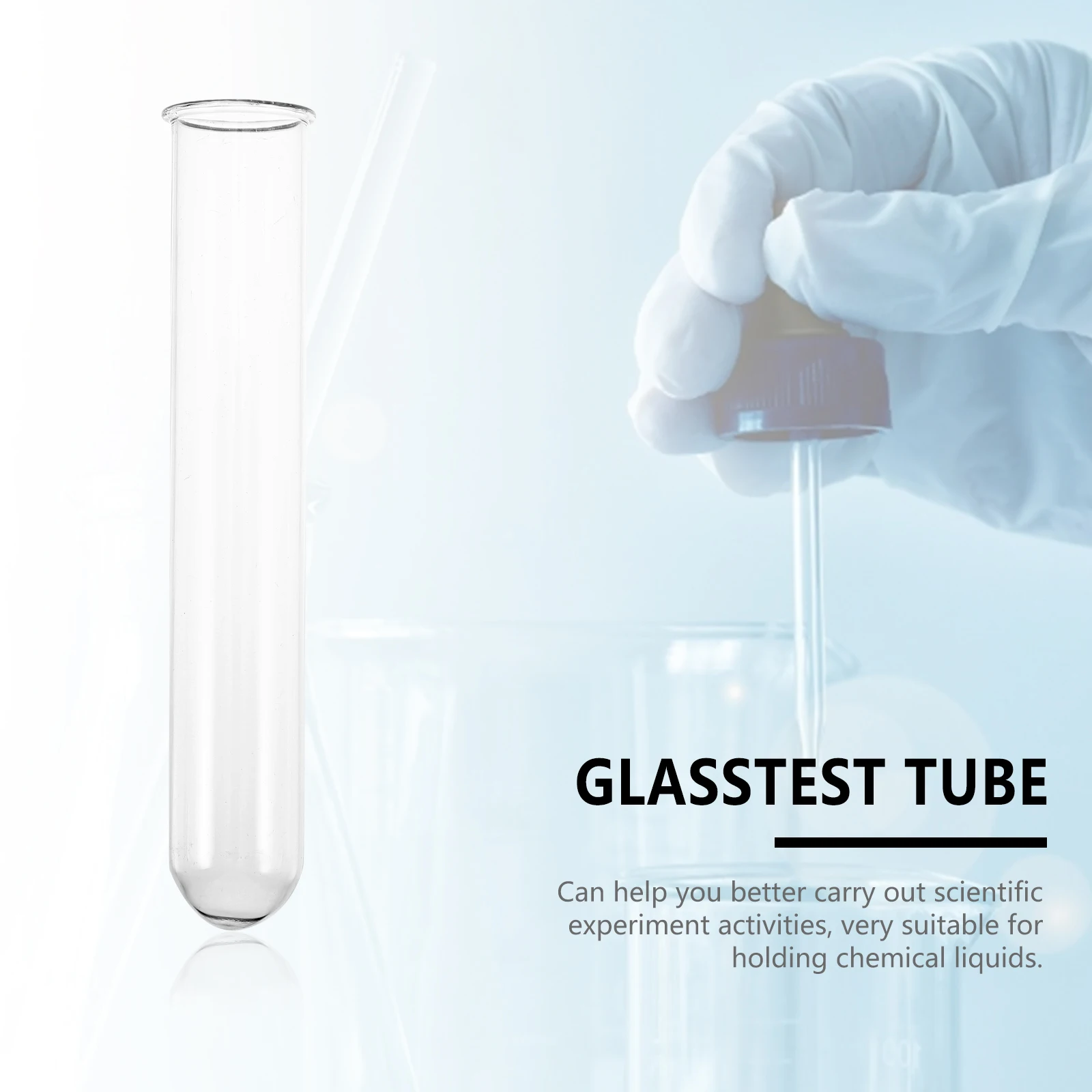 10 Pcs Rolled Edge Glass Test Tube Transparent Clear Tubes Vase Laboratory Small
10 Pcs Rolled Edge Glass Test Tube Transparent Clear Tubes Vase Laboratory Small