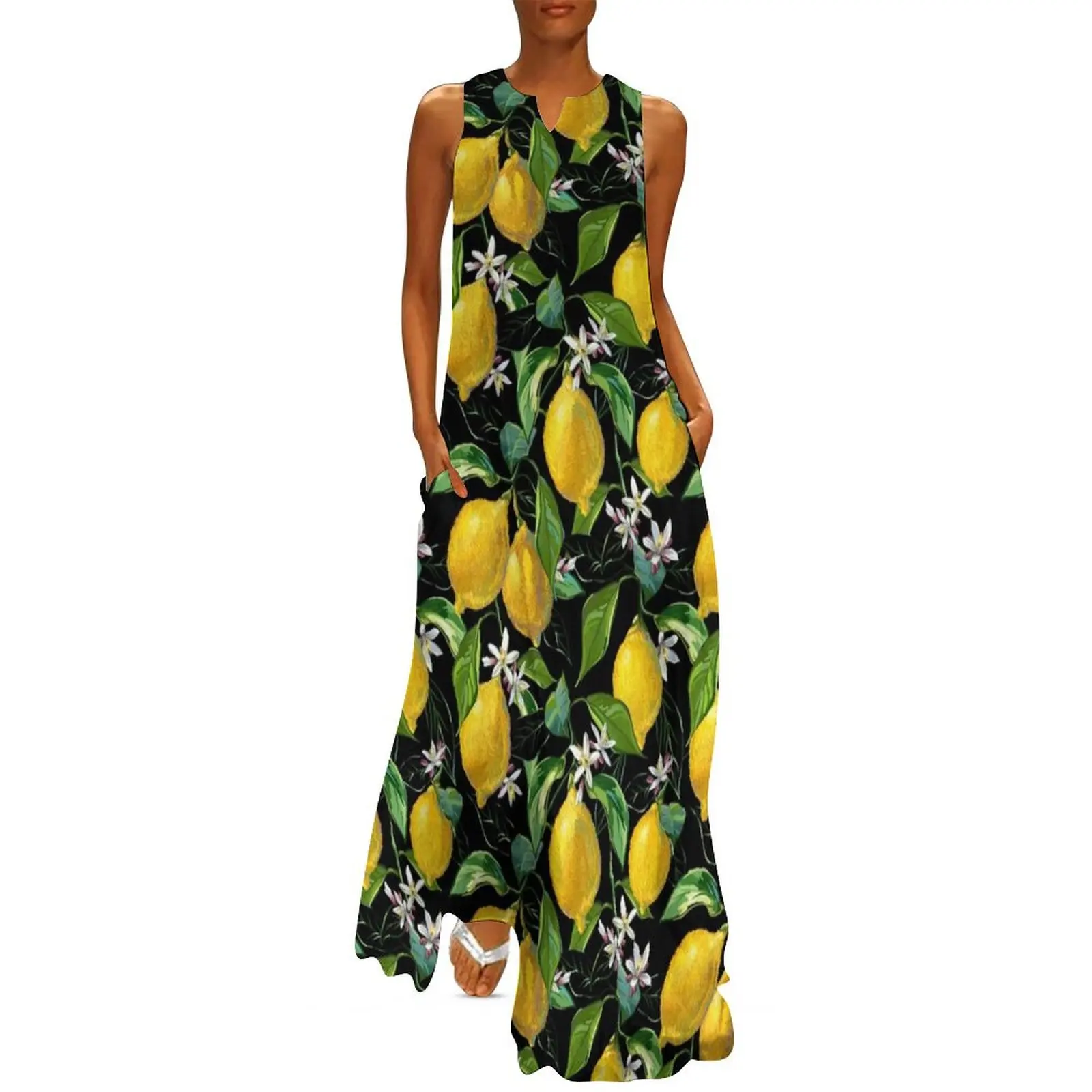 Fresh Lemons Black Long Dress dress for woman party dresses women ladies dresses for special occasions Dress
Fresh Lemons Black Long Dress dress for woman party dresses women ladies dresses for special occasions Dress
