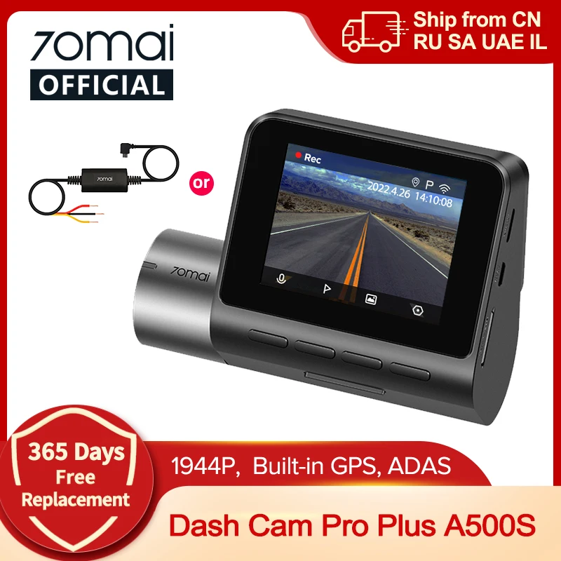 70mai A500S Recorder Car DVR Front Cam A500S 1944P Night Vision 70mai Dash Cam Pro Plus Built-in GPS Wifi Support Rear Cam
70mai A500S Recorder Car DVR Front Cam A500S 1944P Night Vision 70mai Dash Cam Pro Plus Built-in GPS Wifi Support Rear Cam